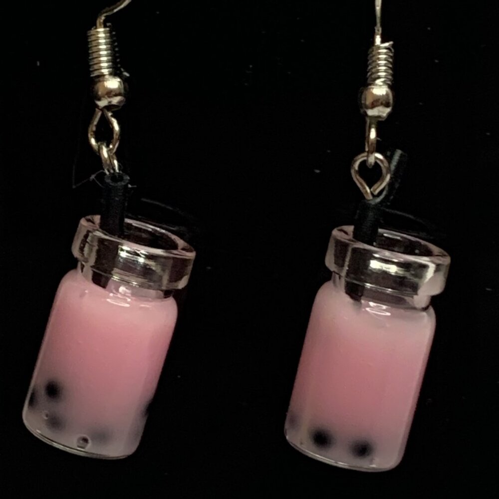 Smoothie Earrings, Milkshake Earrings, Funny Food, Drink Earrings, Gift Idea